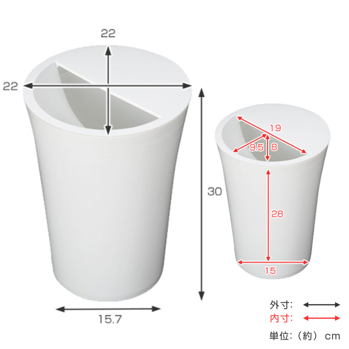 ゴミ箱7.3L丸型ふた付きユニードカクス