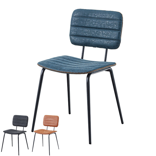 チェア座面高46cm椅子イスダイニングチェアソフトレザーヴィンテージ調