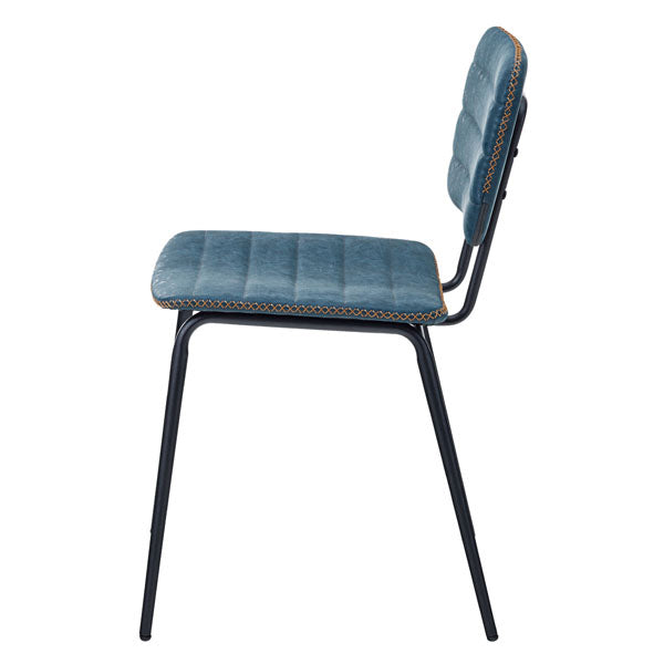 チェア座面高46cm椅子イスダイニングチェアソフトレザーヴィンテージ調