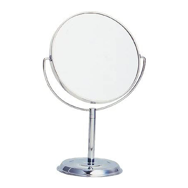スタンドミラー高さ21.3cm5インチ卓上アルミニウムミラー両面ミラー拡大鏡鏡かがみ