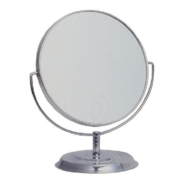 スタンドミラー高さ16.5cm5インチ卓上アルミニウムミラー両面ミラー拡大鏡鏡かがみ