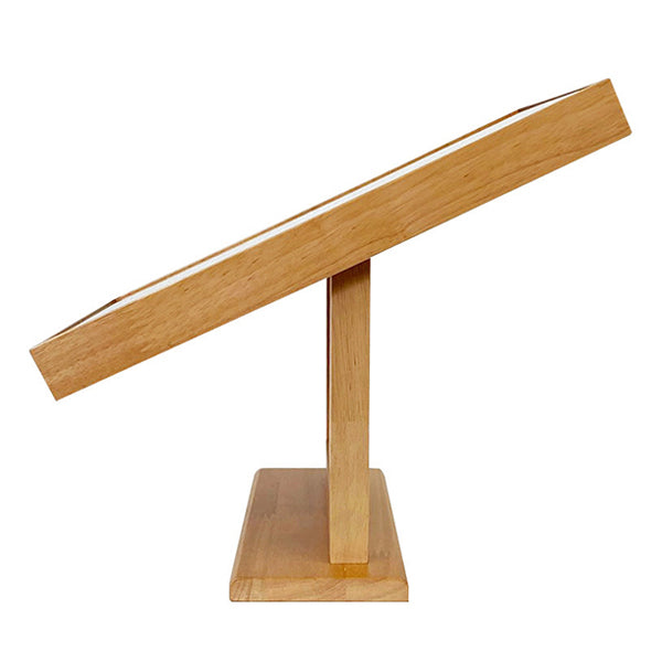 ミラー幅20cm卓上ミラー木製天然木角度調整鏡卓上鏡かがみ