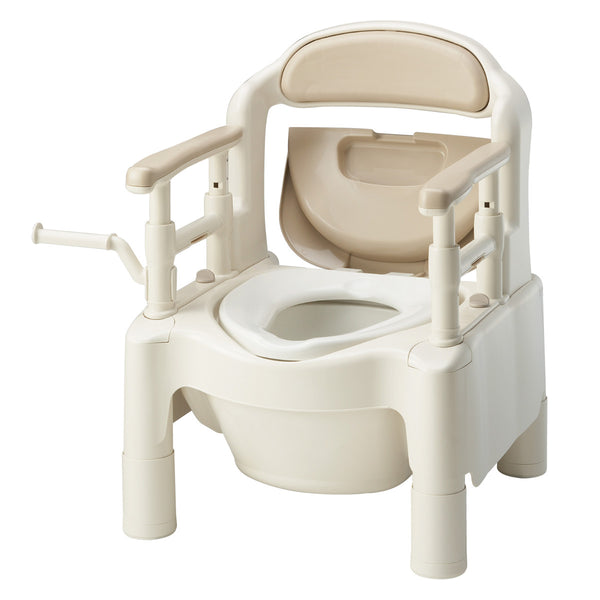 ポータブルトイレ補高スペーサーなし標準便座ノーマルタイプ介護用ちびくまくんシリーズ日本製