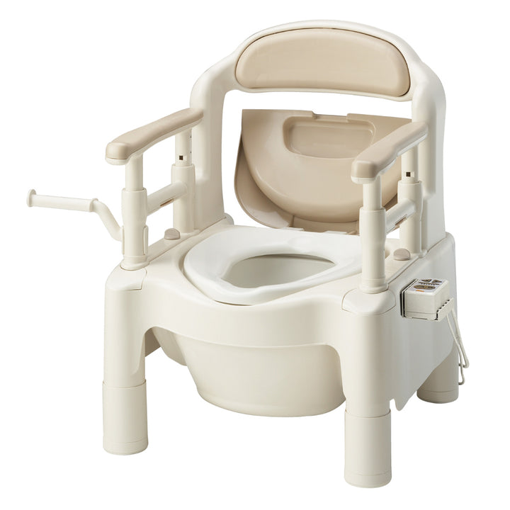 ポータブルトイレ暖房便座ノーマルタイプ介護用ちびくまくんシリーズ日本製