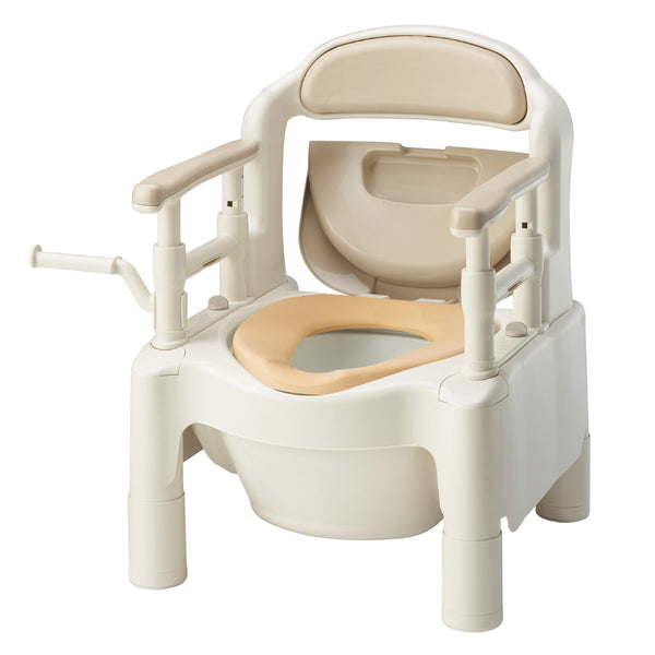 ポータブルトイレソフト便座快適脱臭ノーマルタイプ介護用ちびくまくんシリーズ日本製