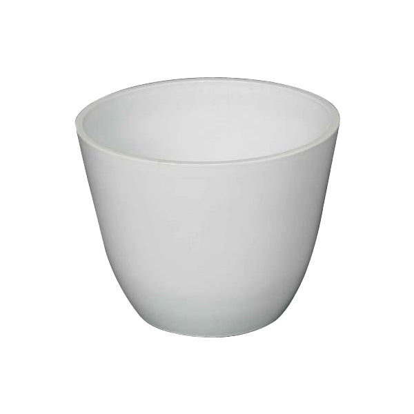ガーデニングプランター丸型ホワイト高さ20cm