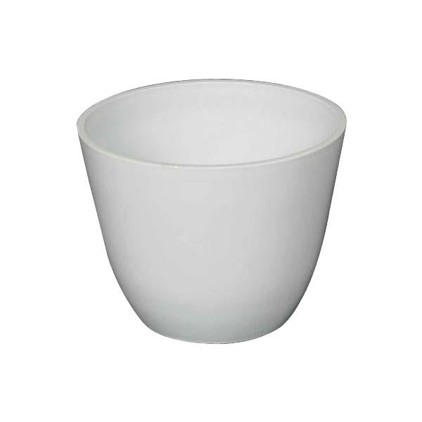 ガーデニングプランター丸型ホワイト高さ20cm