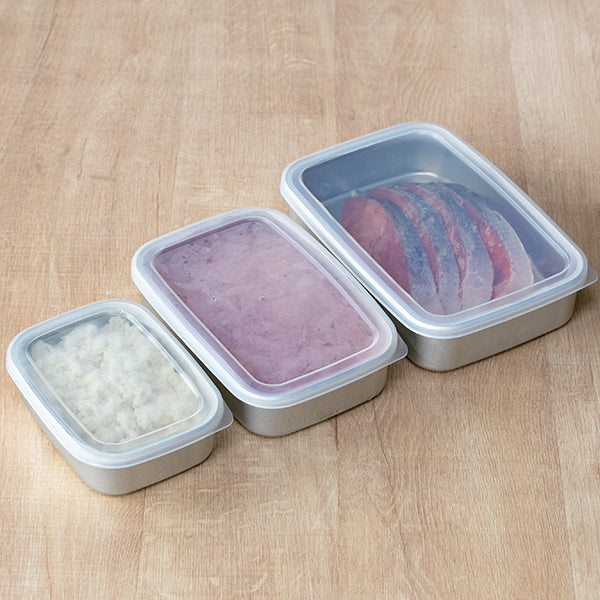 保存容器アルミ製急速冷凍840mlMサイズ