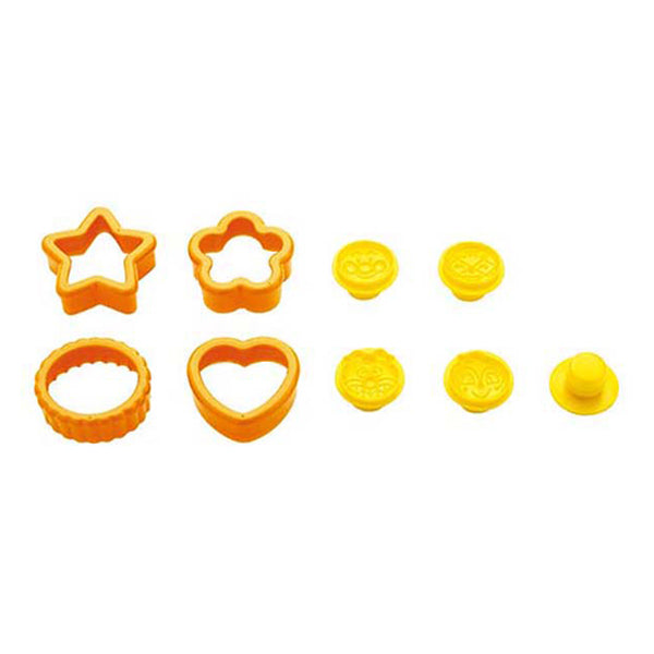 クッキー型アンパンマン4個セットプラスチック製抜き型キャラクター
