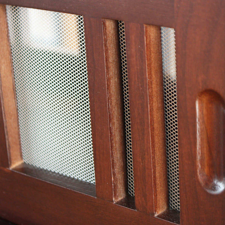 カウンターラック桐製幅80cmはい帳両面引き戸