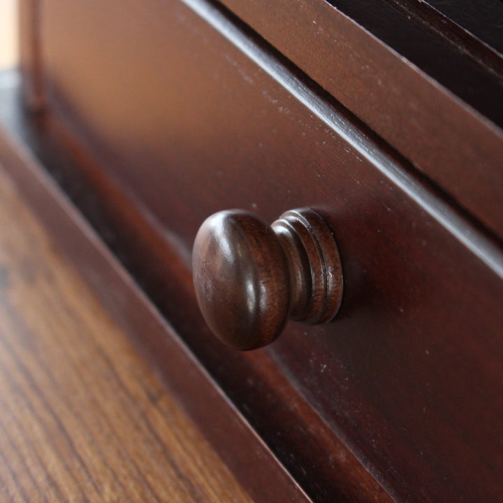 カウンターラック桐製幅80cmはい帳両面引き戸