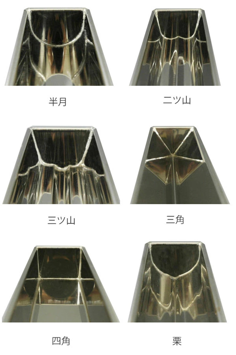 トヨ型 和菓子型 洋かん ステンレス タイガークラウン 日本製 半月