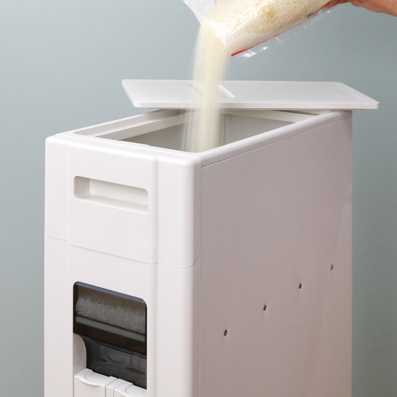 米びつ1合計量10kg用無洗米対応コンパクトライスディスペンサー12kg