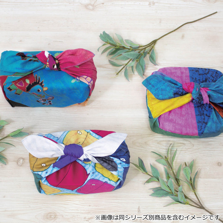 風呂敷お弁当50cmアールブリュットいろいろな色のさかな