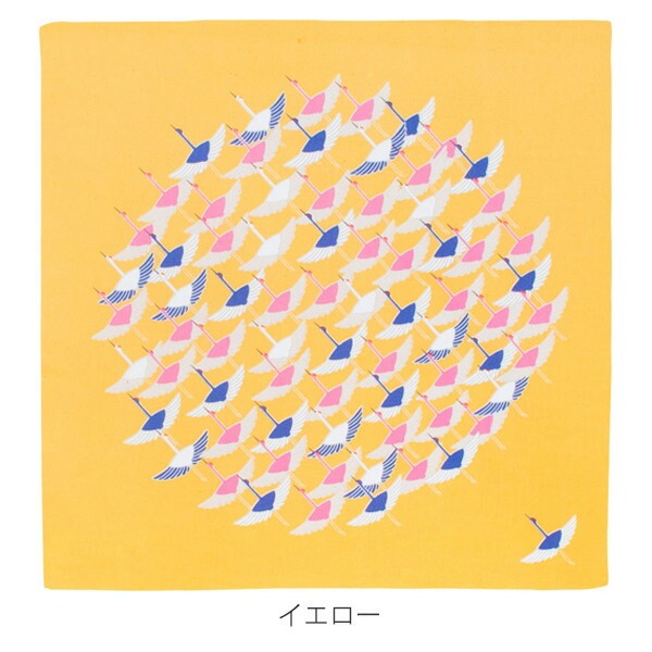 風呂敷お弁当50cmひめむすびAdelineKlam鶴オーガニックコットン