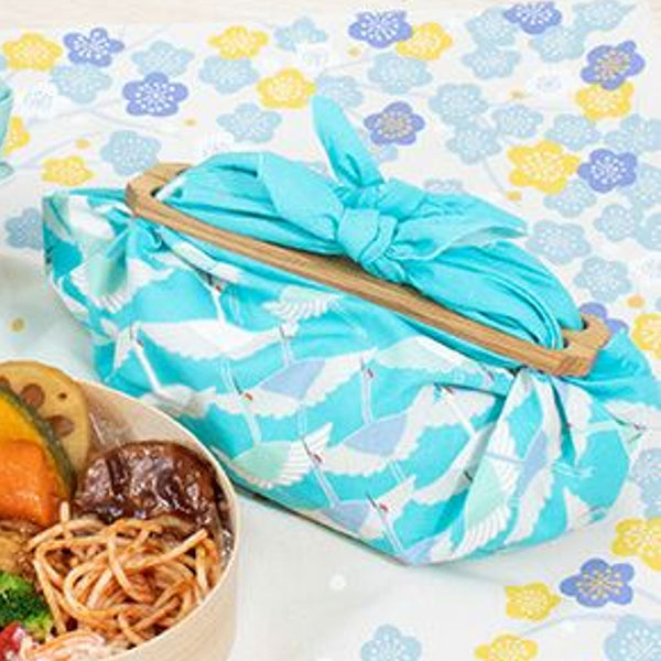 風呂敷お弁当50cmひめむすびAdelineKlam鶴オーガニックコットン