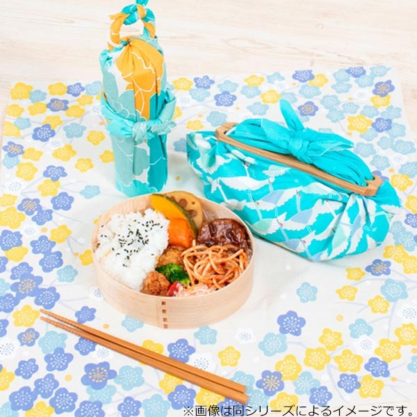 風呂敷お弁当50cmひめむすびAdelineKlam鶴オーガニックコットン