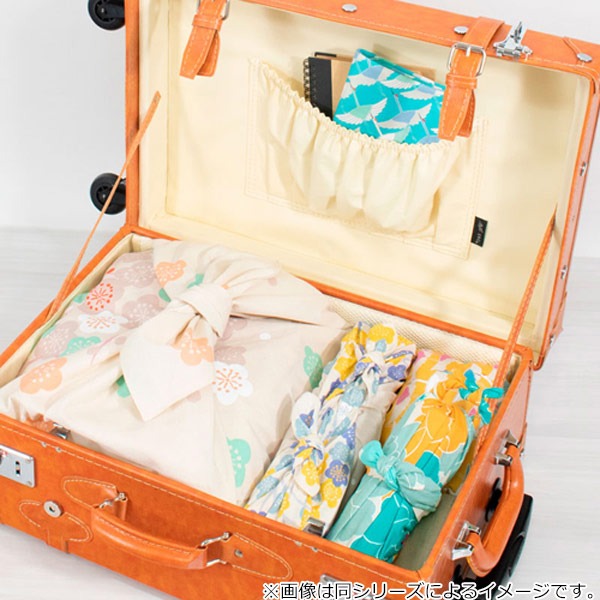 風呂敷お弁当50cmひめむすびAdelineKlam鶴オーガニックコットン