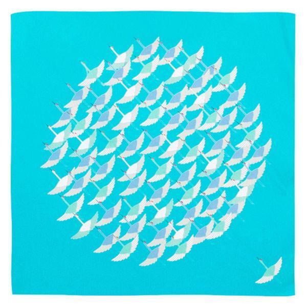 風呂敷お弁当50cmひめむすびAdelineKlam鶴オーガニックコットン