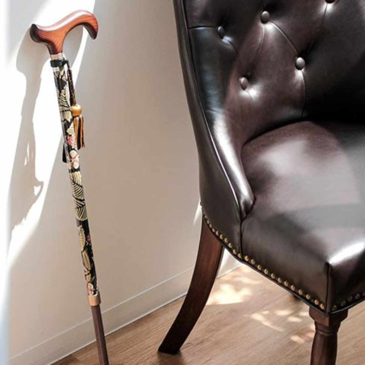 杖ウィリアムモリスブランブル伸縮軽量おしゃれ女性介護