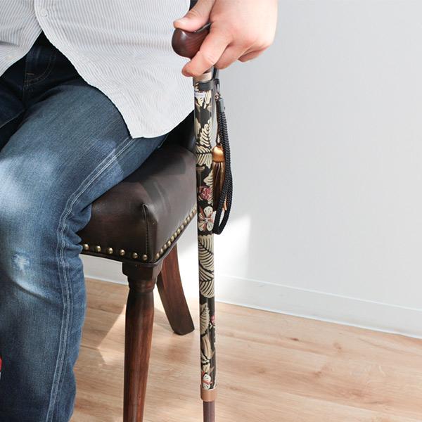 杖ウィリアムモリスブランブル伸縮軽量おしゃれ女性介護