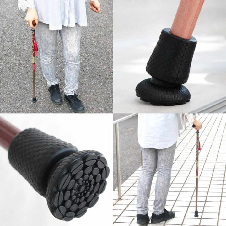 杖ウィリアムモリスハニーサックル＆チューリップ伸縮軽量おしゃれ女性介護