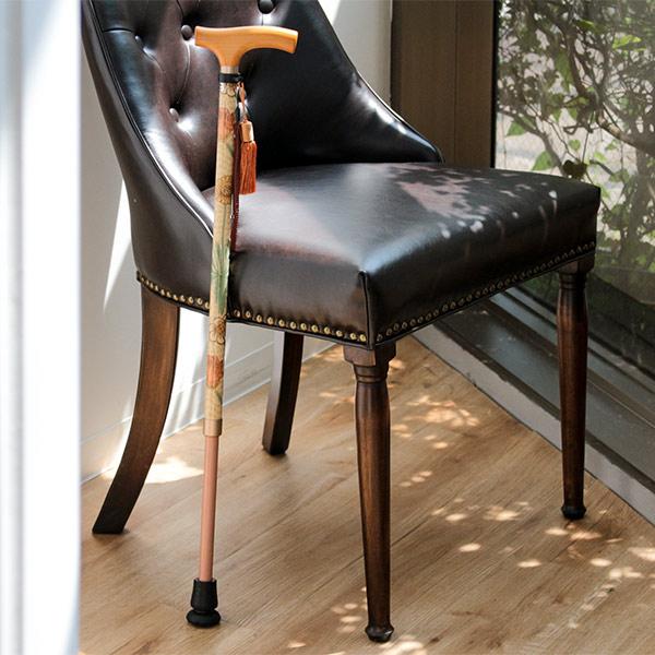 杖ウィリアムモリスデイジー伸縮軽量おしゃれ女性介護