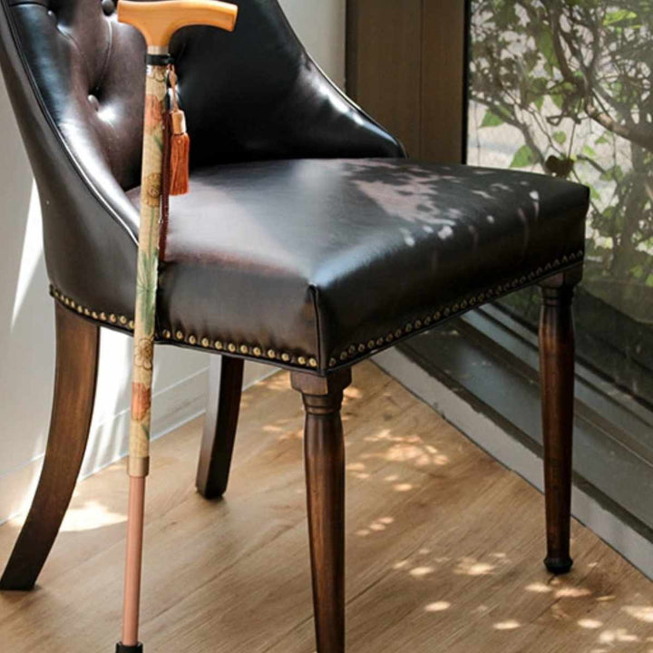 杖ウィリアムモリスデイジー伸縮軽量おしゃれ女性介護