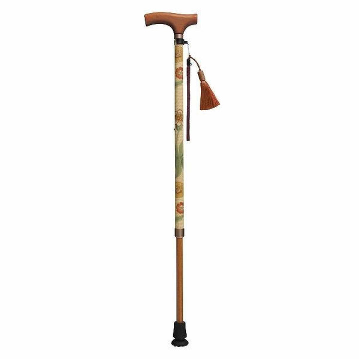 杖ウィリアムモリスデイジー伸縮軽量おしゃれ女性介護