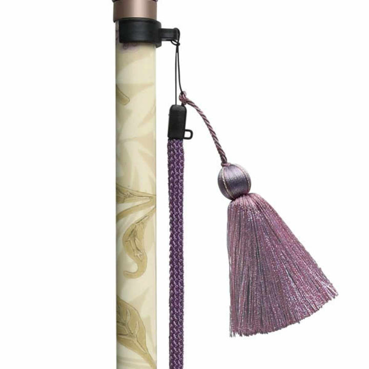 杖ウィリアムモリスジャスミン伸縮軽量おしゃれ女性介護