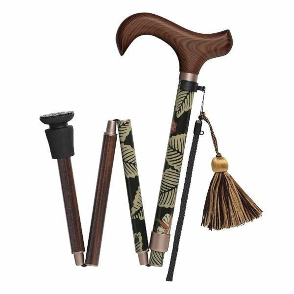 杖ウィリアムモリスブランブル折りたたみ軽量おしゃれ女性介護