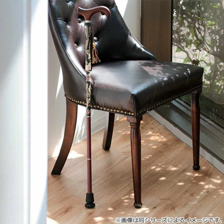 杖ウィリアムモリスハニーサックル＆チューリップ折りたたみ軽量おしゃれ女性介護