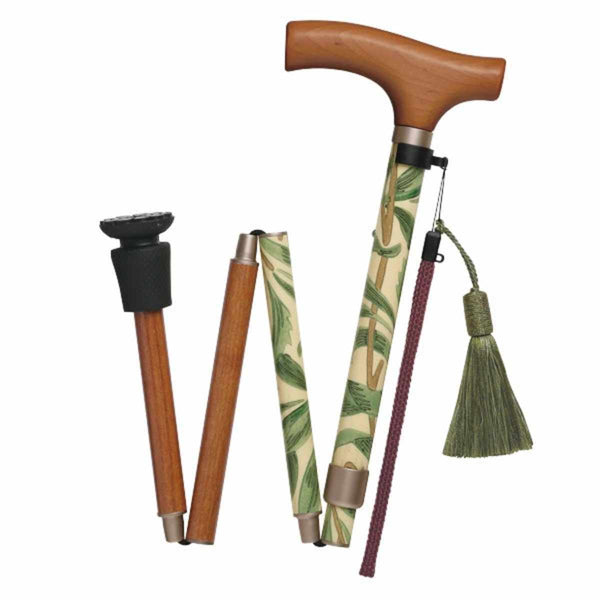 杖ウィリアムモリスウィローボウ折りたたみ軽量おしゃれ女性介護