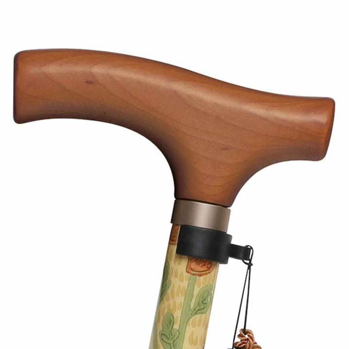 杖ウィリアムモリスデイジー折りたたみ軽量おしゃれ女性介護