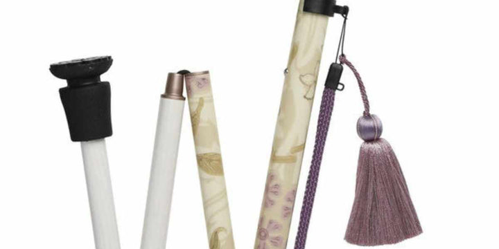 杖ウィリアムモリスジャスミン折りたたみ軽量おしゃれ女性介護