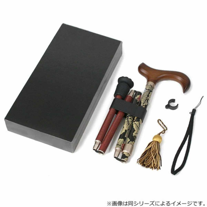 杖ウィリアムモリスジャスミン折りたたみ軽量おしゃれ女性介護