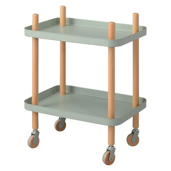 キャスターワゴン幅50.5cm2段ナチュラルデザインSylph