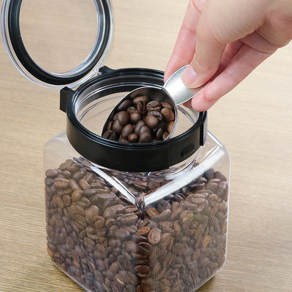 保存容器1.1Lフレッシュロック角型コーヒー用計量スプーン付き