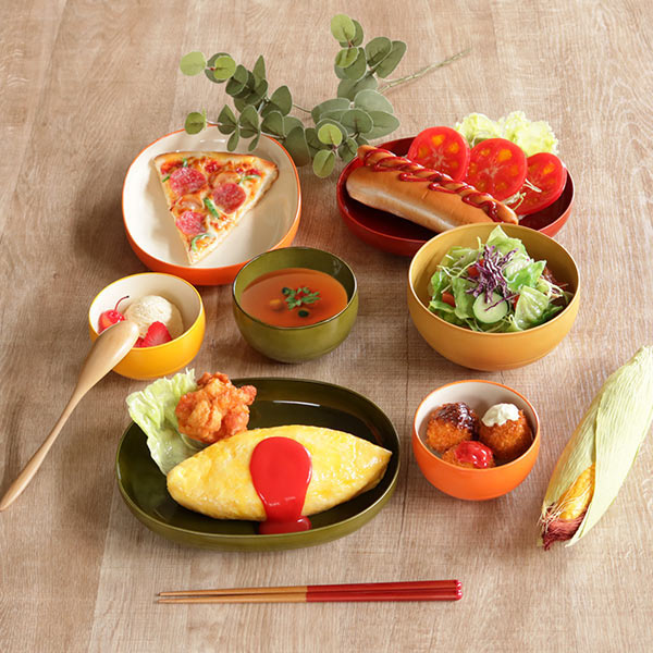 Aeeeri　どんぶり・おぼんセット　丼　COJICOJI　新品未開封 どんぶり 850ml WAYOWAN まる 丼ぶり ボウル 皿 食器 プラスチック