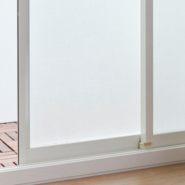 断熱シートすりガラス対応格子柄90×180cmバイオマドピタシート結露対策防カビ抗菌