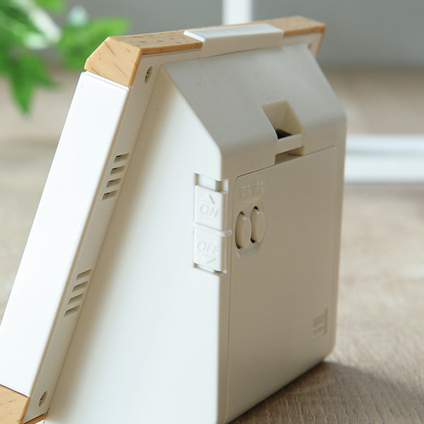 目覚まし時計電波時計温湿度計カレンダー付きフィットウェーブ