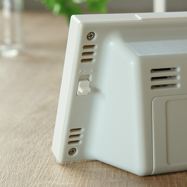 目覚まし時計電波時計温湿度計カレンダー付きフィットウェーブスマート