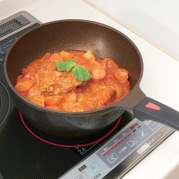 フライパン28cm深型IH対応ゴールドマーブル