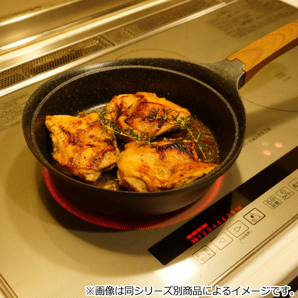 片手鍋18cmIH対応ガラス蓋付きララミーワンダーシェフ
