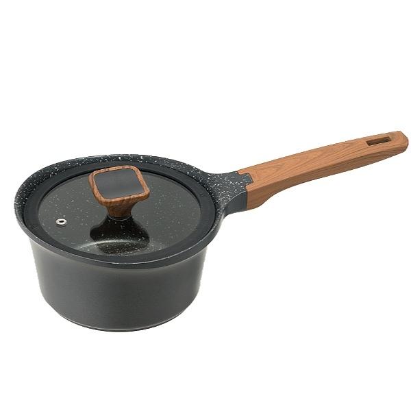 片手鍋18cmIH対応ガラス蓋付きララミーワンダーシェフ