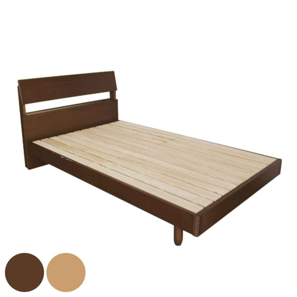 ベッドフレームセミダブルすのこベッド桐すのこヘッドボード高さ調節コンセント付