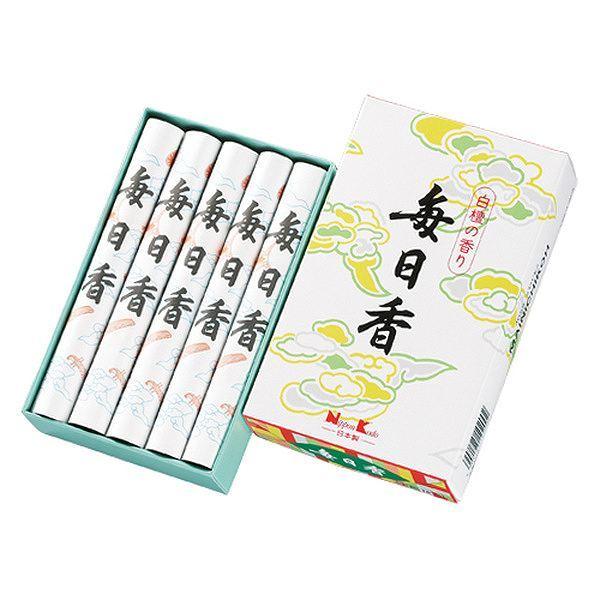 線香毎日香中把10入白檀約17g×10ミニ寸径約18mm×約140mm