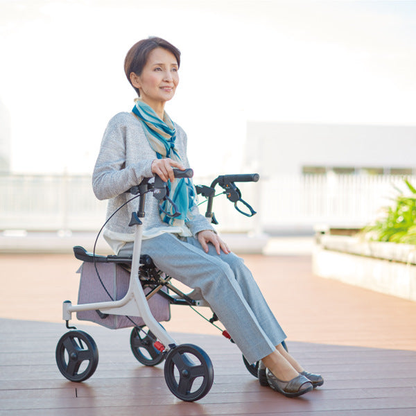 歩行車ショッピングターンコンパクト折りたたみ高さ調整