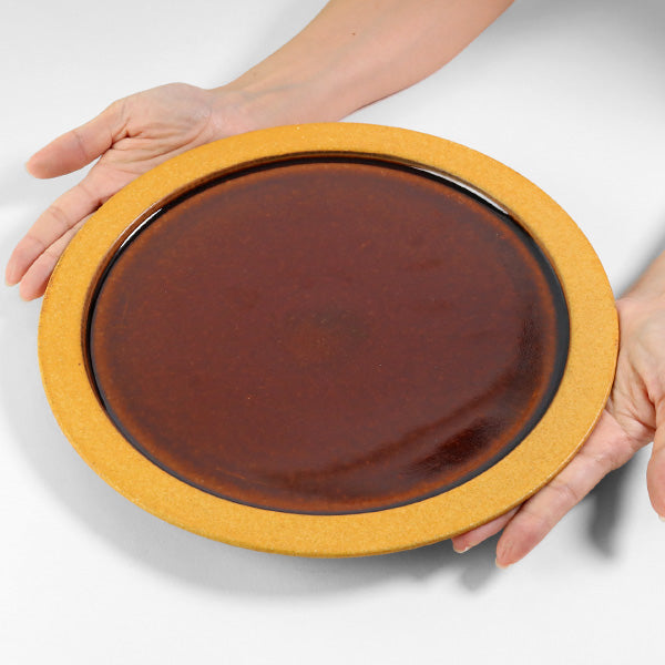 プレート28cmディープブレスDeepBreath皿食器洋食器陶器信楽焼日本製