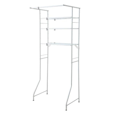 ランドリーラック 3段 3段ランドリーラック 伸縮 洗濯機 ラック 縦型